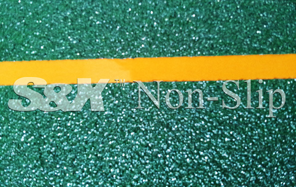 Anti-Slip Tape [PGCR-50 Green surface&yellow reflective stripe]